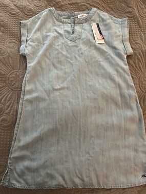 Vineyard Vines Light Blue Girls' Casual Chambray Dress